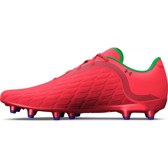 Under Armour Magnetico Pro 3 FG Women Soccer Cleats Sz 7.5 Red/Green 3027497-600 - Picture 2 of 14
